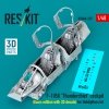 RESKIT RSU48-0337 F-105G Thunderchief cockpit (Basic edition with 3D decals) for HobbyBoss kit (3D Printed) 1/48